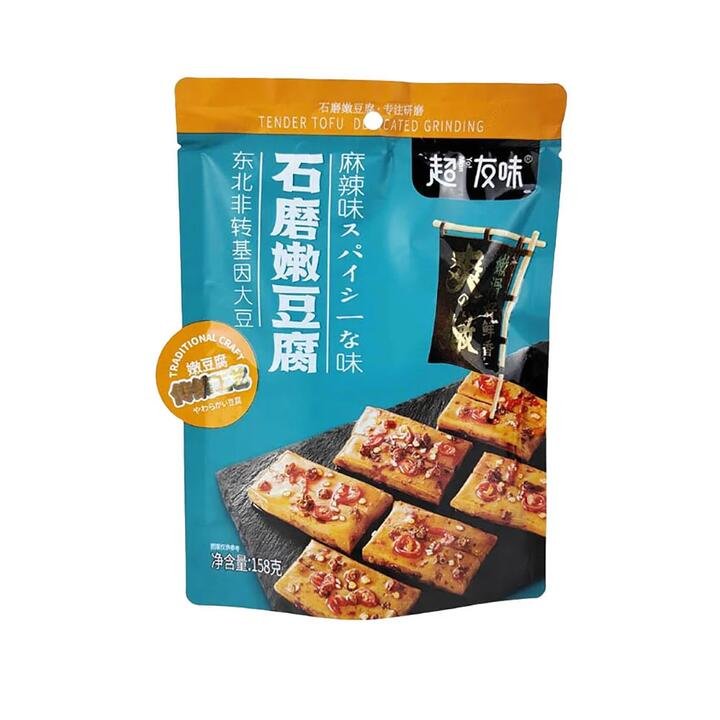 Chaoyouwei Stone-Milled Tender Tofu - Spicy Flavor, 158g