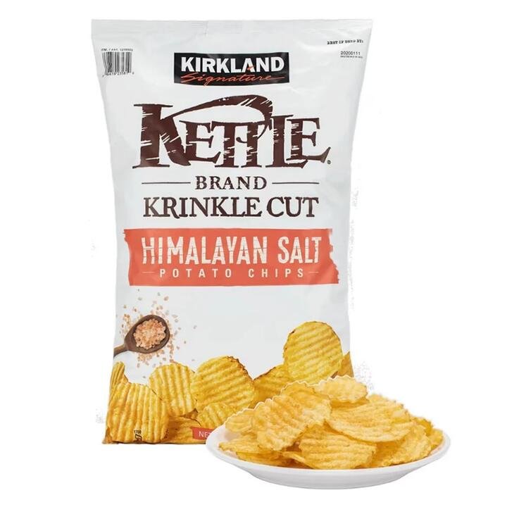 Kirkland Himalayan Salt Krinkle Cut Potato Chips - 907g