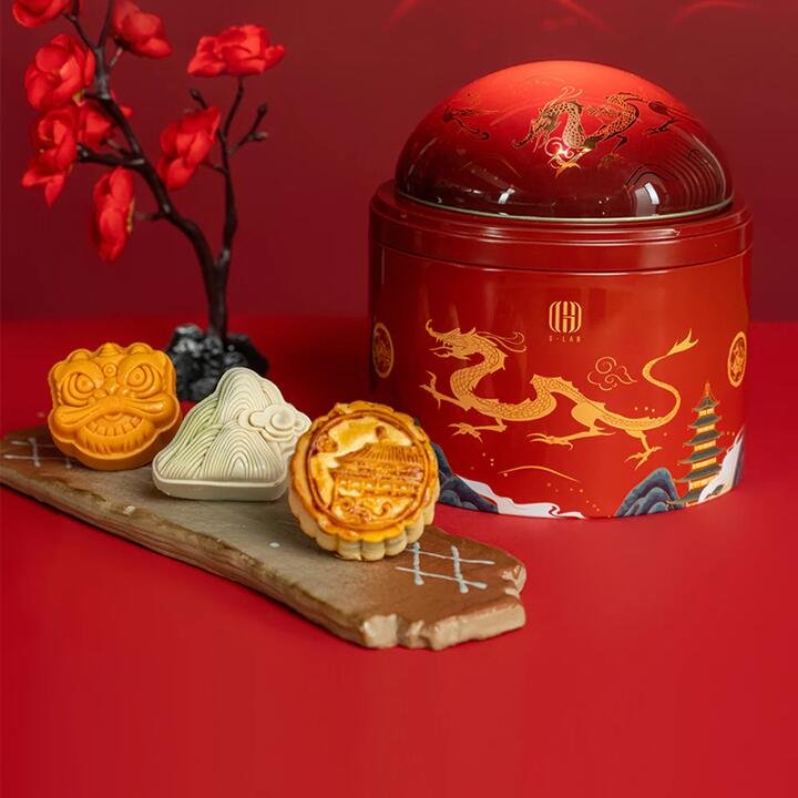 G-lab Dragon Dance Mooncake Gift Box 6 Pieces 360g