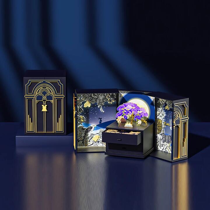 Sweet Lu Moon Shadow Gilded Mooncake Gift Box 8 Pieces A
