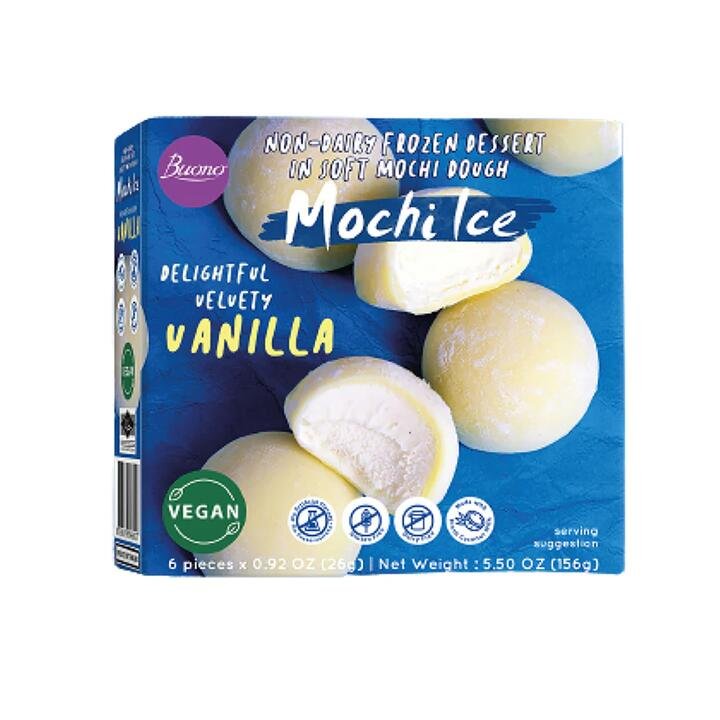 Buono Mochi Ice Cream Vanilla Flavor 6pcs 156g