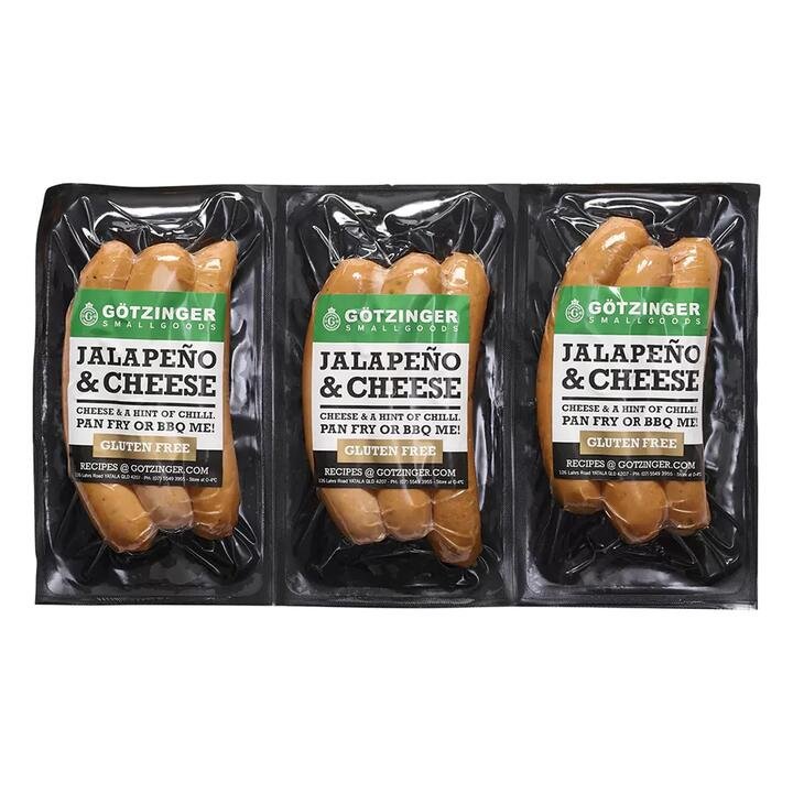 G?tzinger Jalape?o & Cheese Breakfast Sausages - 3 Packs of 300g