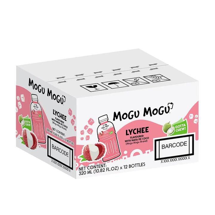 Mogu Mogu Lychee Flavored Nata de Coco Drink – 12 x 320ml Gourmet Grocer Mogu Mogu Lychee Flavored Nata de Coco Drink - 12 x 320ml