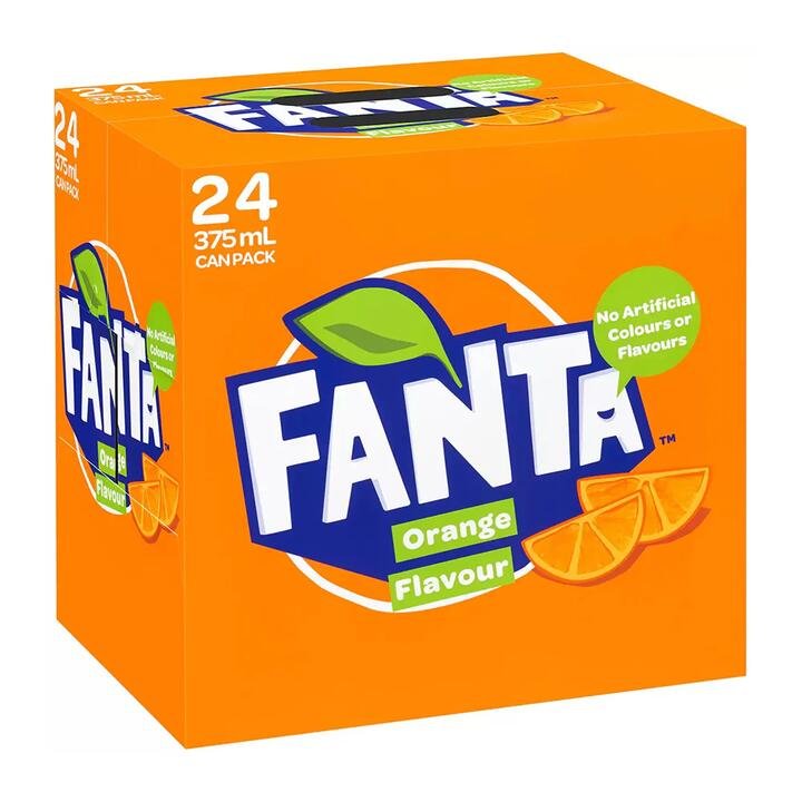 Fanta Orange Flavour 375ml - Pack of 24