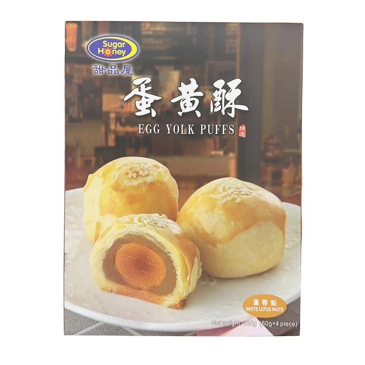 Sugar Honey Egg Yolk Puffs with White Lotus Paste - 240g