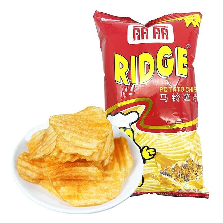 He Nai Ridge Potato Chips BBQ Flavor - 100g