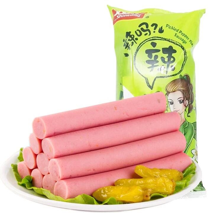 Shineway Pickled Pepper Flavor Sausage - 9 Pieces, 270g