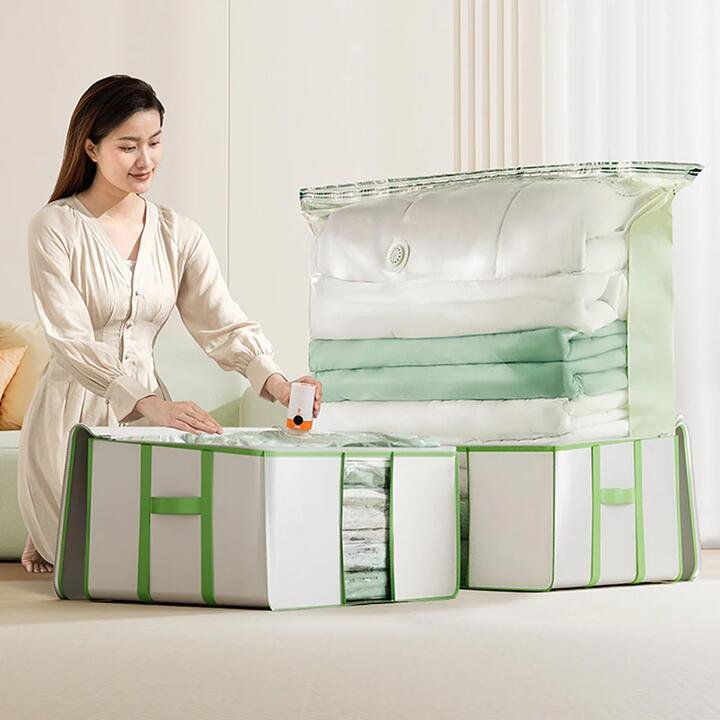 Taili Oxford Cloth Vacuum Storage Box 25*42*40cm Gourmet Grocer Taili Oxford Cloth Vacuum Storage Box 25*42*40cm