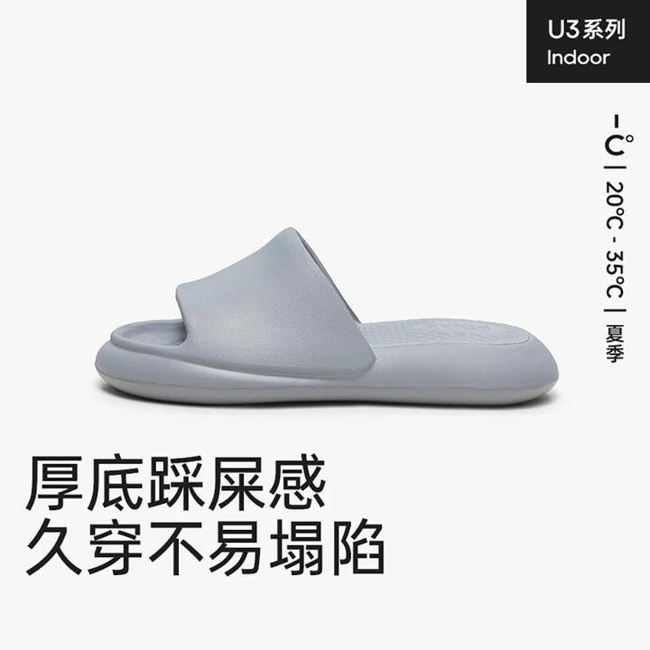 YouDiao Men’s Pillow Slippers – Grey, Size 42-43 Gourmet Grocer YouDiao Men's Pillow Slippers - Grey, Size 42-43