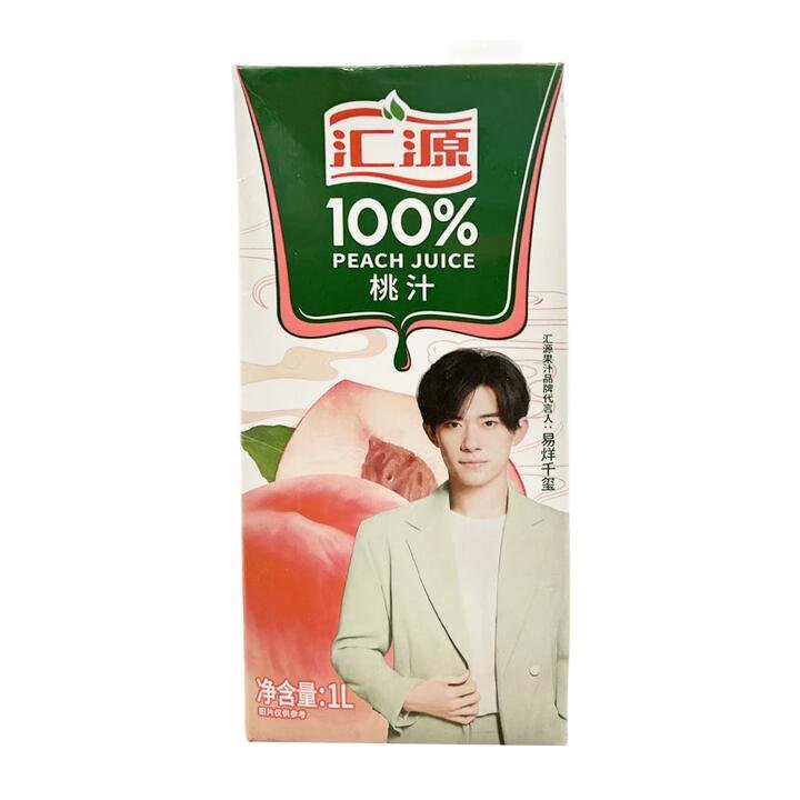 Huiyuan 100% Peach Juice - 1L