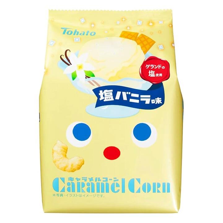 Tohato Caramel Corn Sea Salt Vanilla Flavor - 65g