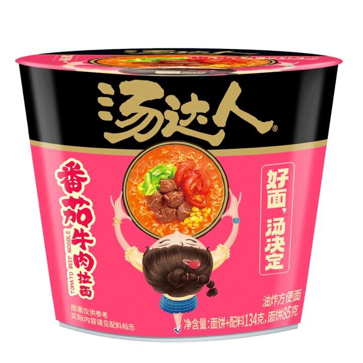 Uni-President Tomato Beef Ramen Bowl - 134g
