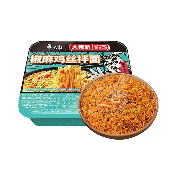 BaiXiang Spicy Chicken Shredded Noodles - 115g