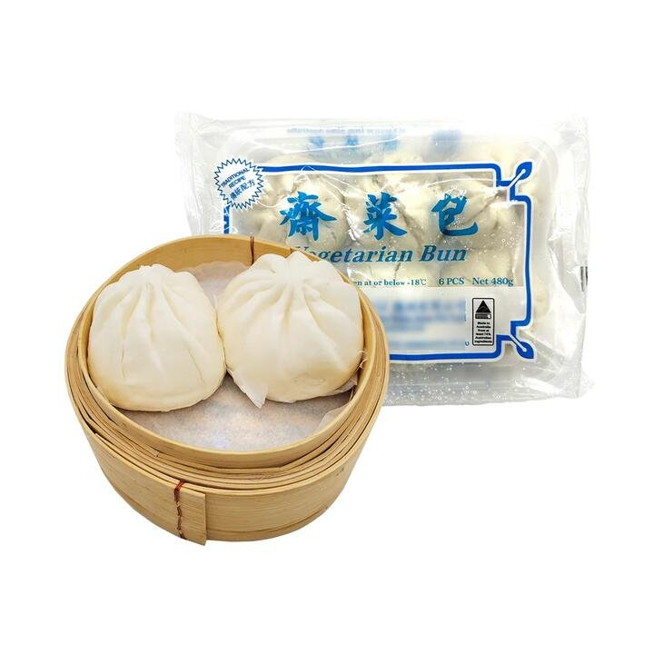 Frozen Mustard Greens Buns - 6pcs, 480g