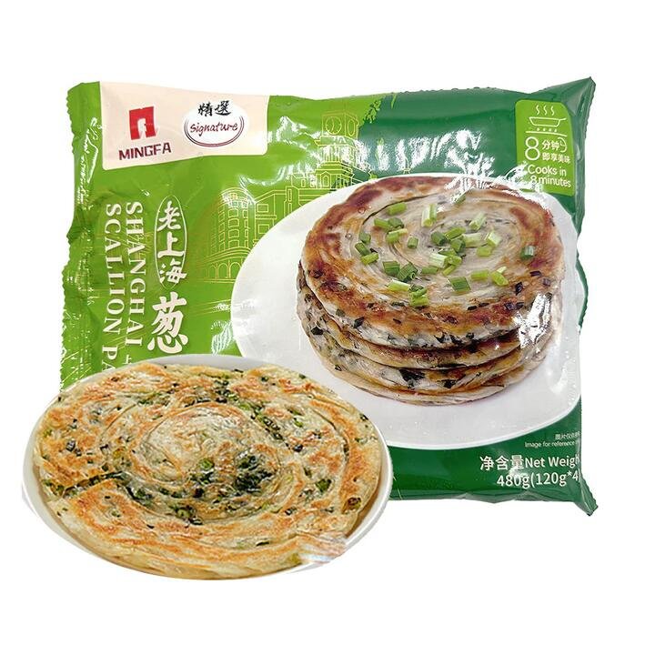 Mingfa Frozen Shanghai Scallion Pancakes - 4pcs, 480g