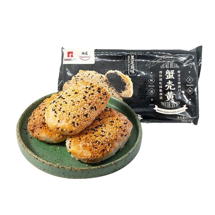 Mingfa Frozen Old Shanghai Crab Shell Pastry Black Sesame Flavor - 360g
