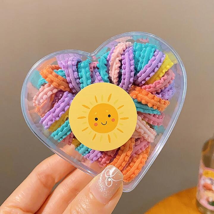 FamiMan Children’s Candy Color Hair Ties – 50 Pieces Gourmet Grocer FamiMan Children's Candy Color Hair Ties - 50 Pieces