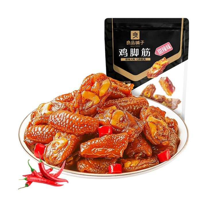 Bestore Sweet and Spicy Chicken Tendons – 88g Gourmet Grocer Bestore Sweet and Spicy Chicken Tendons - 88g