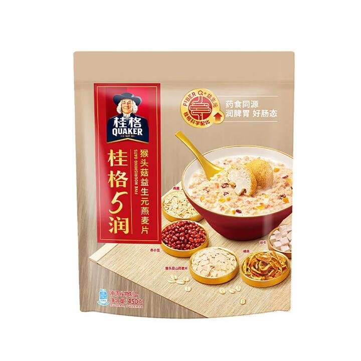 Quaker Instant Cereal with Hericium Erinaceus and Prebiotics - 450g