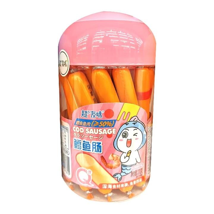 Chaoyouwei Cod Sausage with Shrimp Flavor - 270g