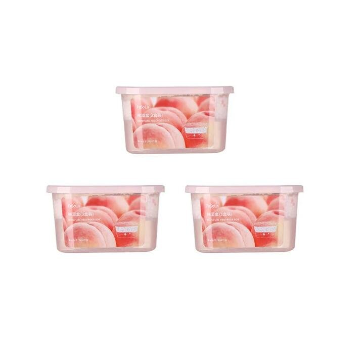 FaSoLa Peach Scented Moisture Absorber Box - 3 Pack