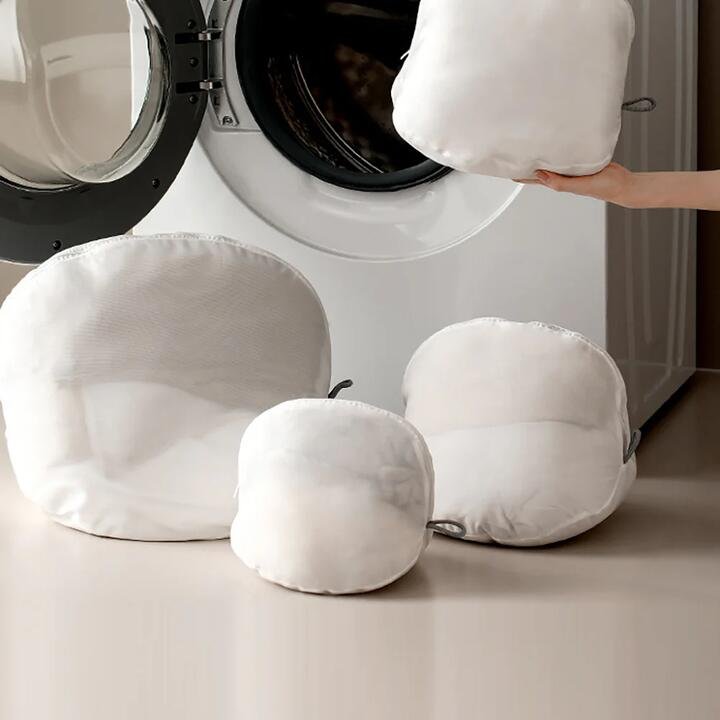 FaSoLa Shell Laundry Bag White – Small Gourmet Grocer FaSoLa Shell Laundry Bag White - Small