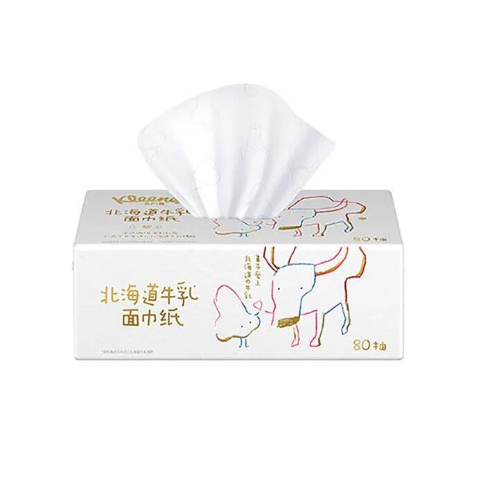 Kleenex Milk Series Cream Tissues - 80 Sheets