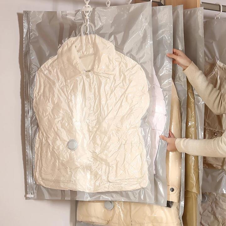 FaSoLa Hanging Compression Bag – Large, Gray Gourmet Grocer FaSoLa Hanging Compression Bag - Large, Gray