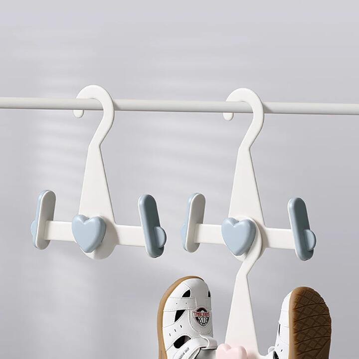 FaSoLa Adjustable Children’s Shoe Drying Rack – White and Blue Gourmet Grocer FaSoLa Adjustable Children's Shoe Drying Rack - White and Blue