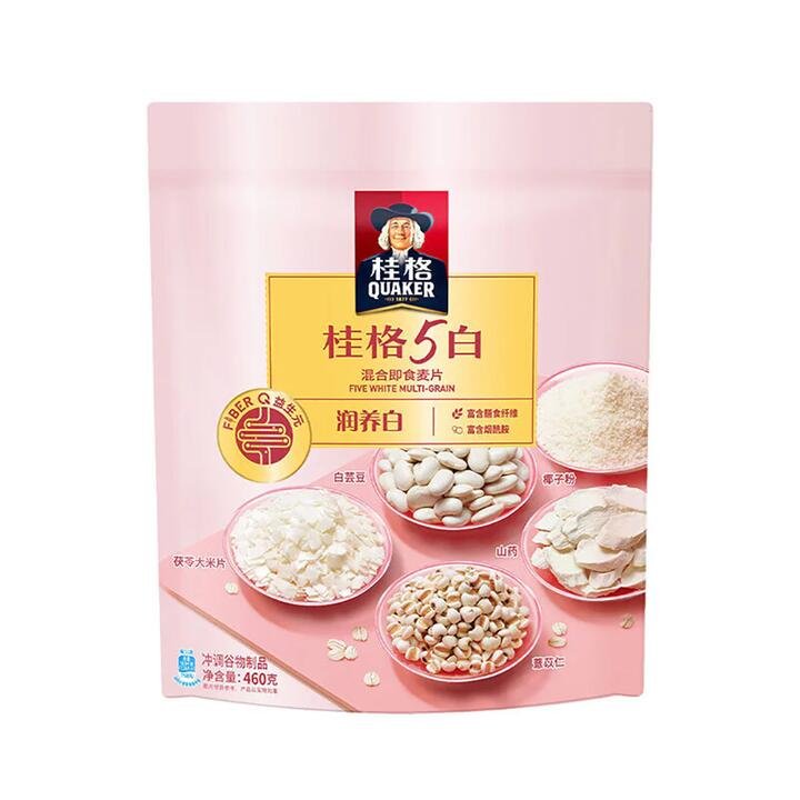Quaker Five White Multi-Grain Instant Cereal - 460g