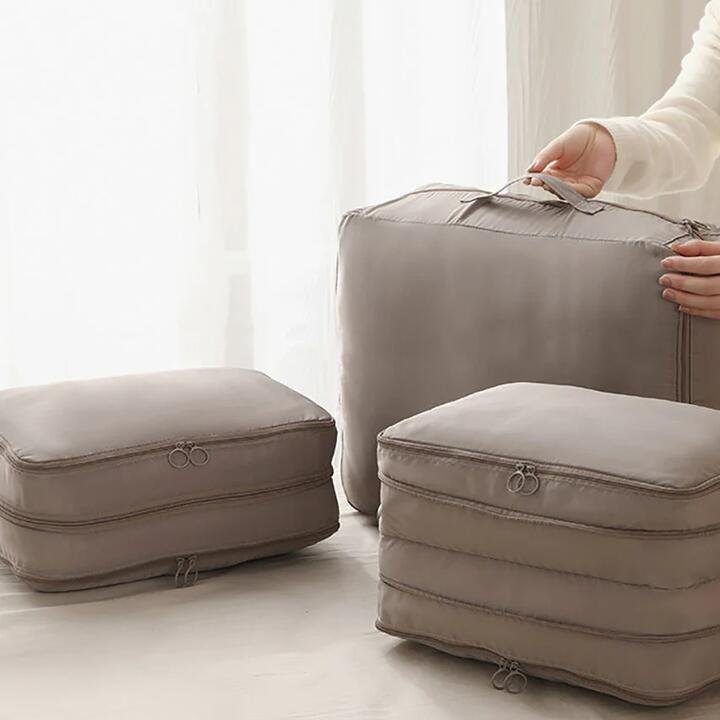 FaSoLa Double-Layer Storage Bag Small – Gray Gourmet Grocer FaSoLa Double-Layer Storage Bag Small - Gray