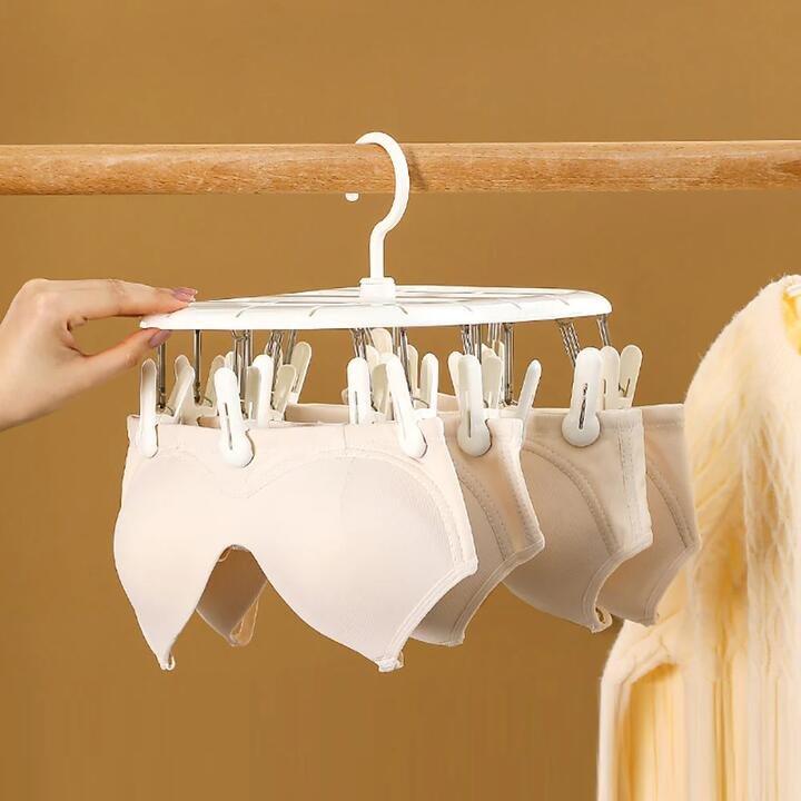 FaSoLa Sunlight Drying Rack with 20 Clips – White Gourmet Grocer FaSoLa Sunlight Drying Rack with 20 Clips - White