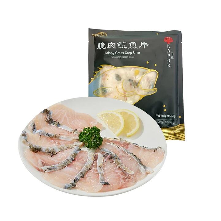 Kapok Frozen Crispy Grass Carp Slice - 250g