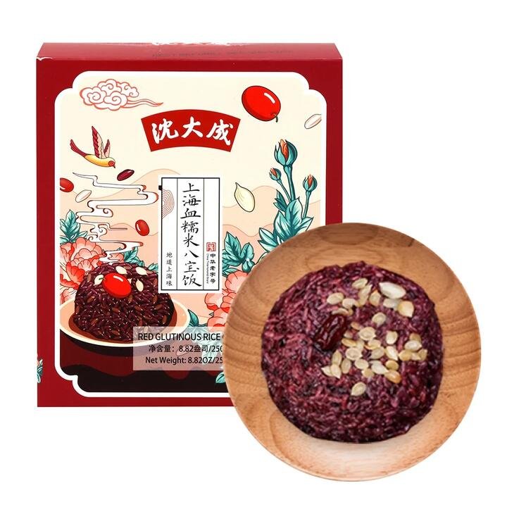 Shendacheng Shanghai Red Glutinous Rice Eight Treasures Rice - 250g
