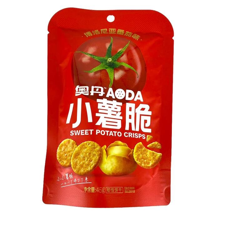 AODA Sweet Potato Crisps Bologna Tomato Flavor - 45g