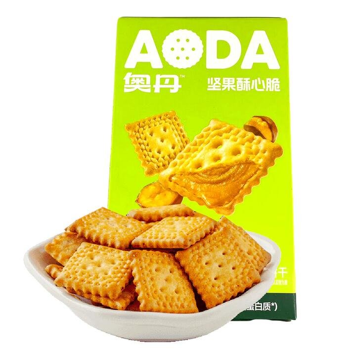 AODA Nutty Crisp Biscuits - Chestnut Flavor, 58g