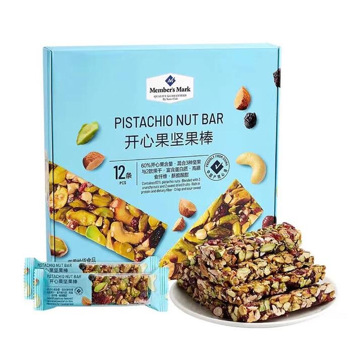 Member's Mark Pistachio Nut Bars 12 Pack 360 g – Limited Import