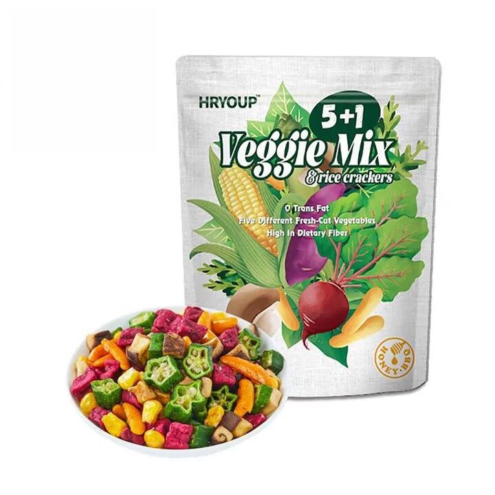 HRYOUP Veggie Mix & Rice Crackers 5+1 - 400g
