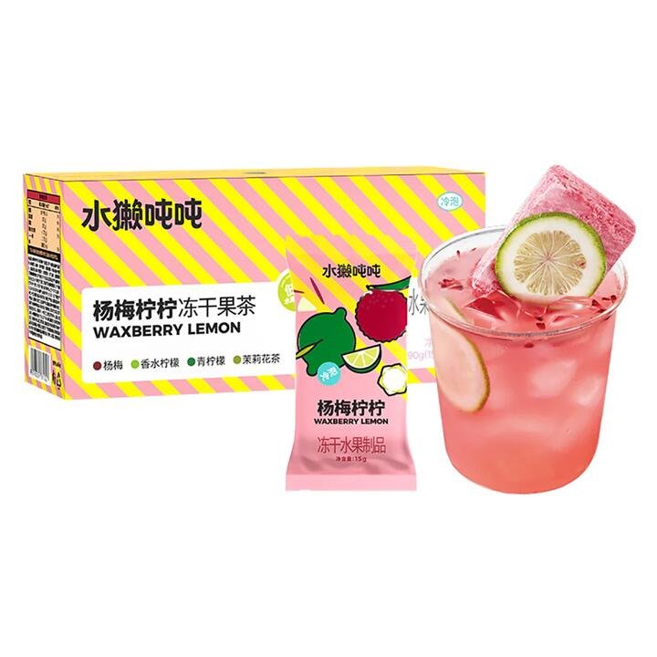 Otter Dondon Freeze-Dried Fruit Tea Waxberry Lemon - 6 Packs