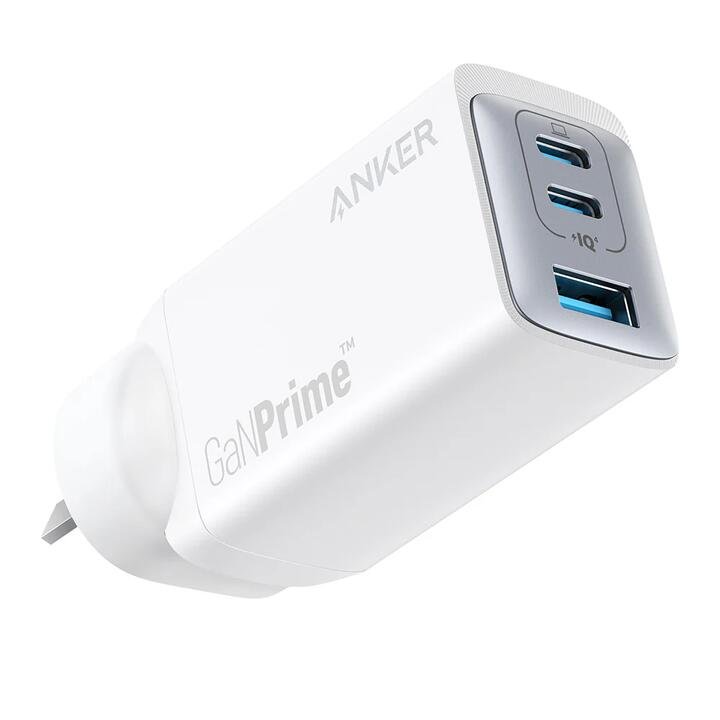 Anker 65W GaNPrime Triple-Port Fast Charger - White, AU Plug