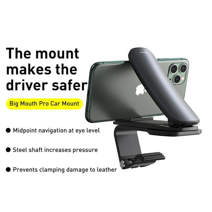 Baseus Big Mouth Pro Car Mount - Black