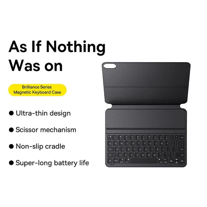 Baseus Brilliance Series Magnetic Keyboard Case for Pad10 10.9-inch - Starry Black