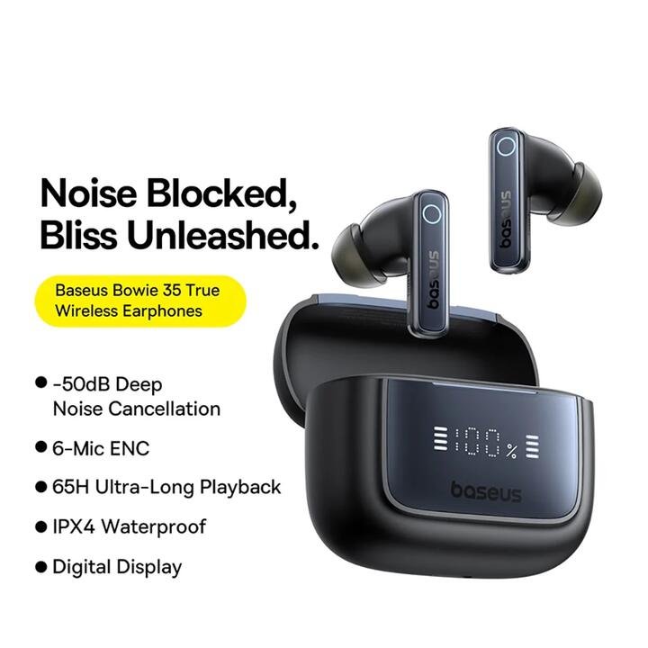 Baseus Bowie 35 True Wireless Earphones - Starry Black