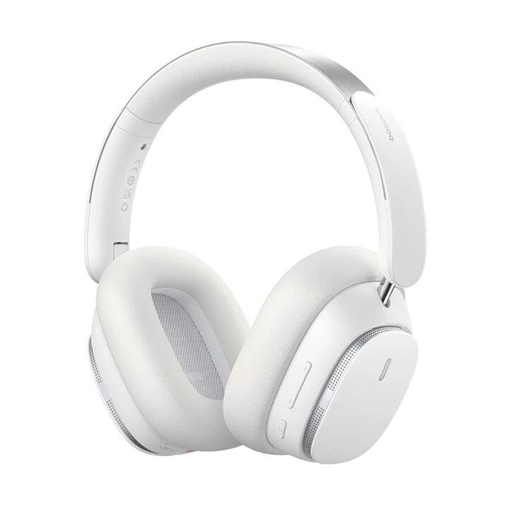 Baseus Bowie Series H1 Pro Over-Ear Noise-Cancelling Headphones - Moon White, International Version