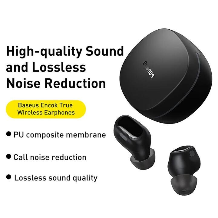 Baseus Bowie Series WM01 TWS True Wireless Bluetooth Earphones - Black