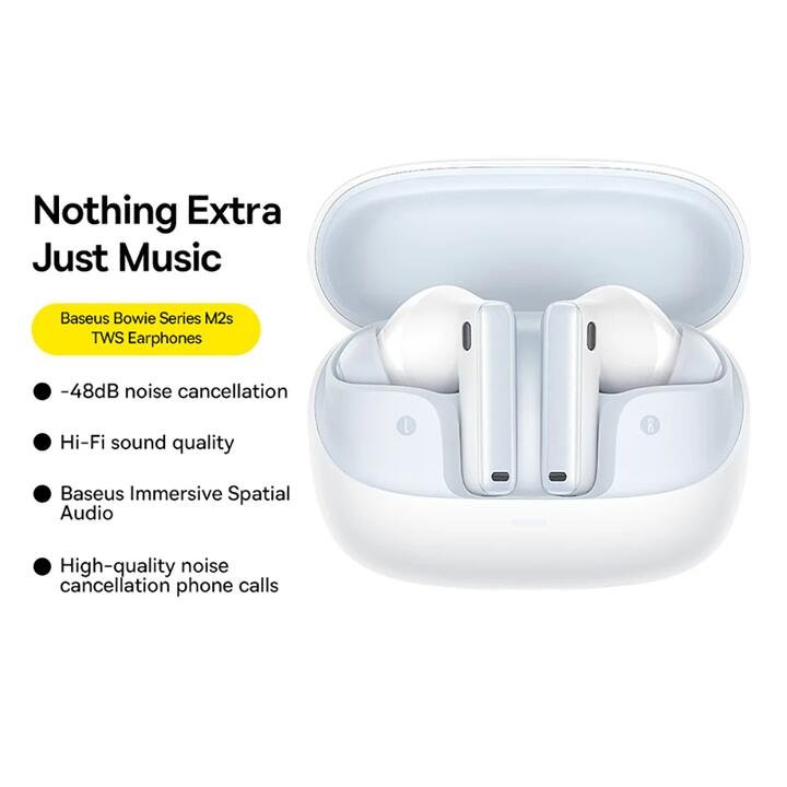 Baseus Bowie Series M2s TWS Earphones - Moonlight Color
