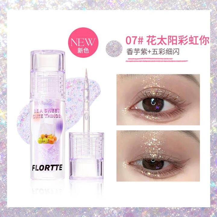Flortte Heart Attack Liquid Eyeshadow 07 - Floral Sun Rainbow