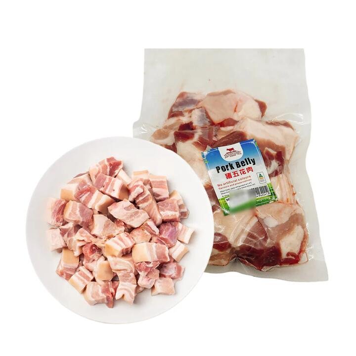 Yuji Frozen Pork Belly Cubes – 1kg Gourmet Grocer Yuji Frozen Pork Belly Cubes - 1kg