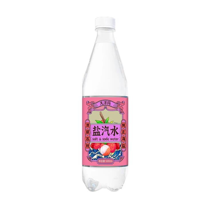Oceanic Salt Soda Water Lychee Flavor 600ml