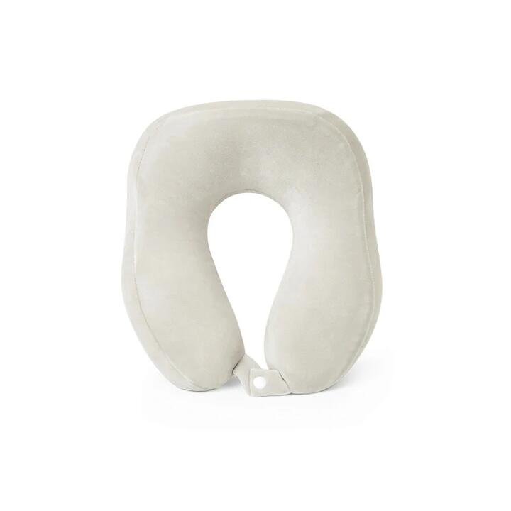 Lifease Thai Latex U-Shaped Pillow - Linen Gray, 30x26x14cm